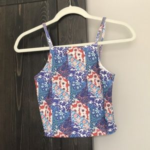 Top shop floral crop top